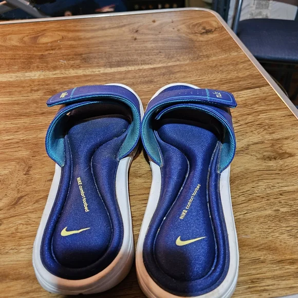 ❤️ GUC Nike Navy Blue Slide Sandals Size 12 - Picture 3 of 10